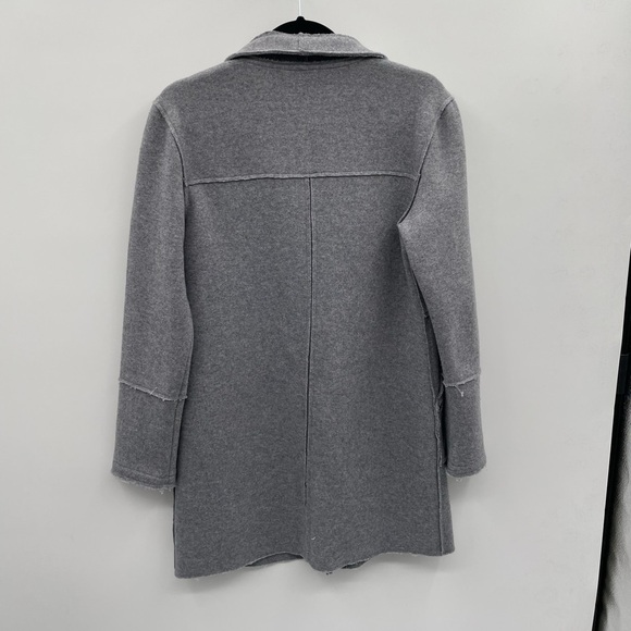 Kenneth Cole grey wool knit gorpcore outdoor neutral casual sweater jacket. SP - Picture 3 of 9